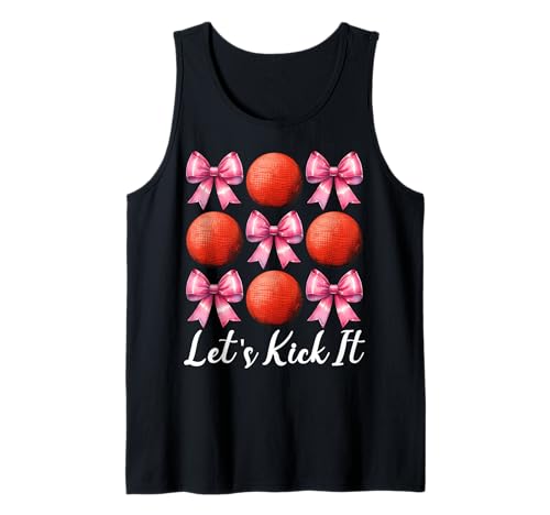Let's Kick It Kickball Girl Kickball Mama Muttertag Tank Top Let's Kick It Kickball Girl Kickball Mama Muttertag Tank Top von Womens Pink Coquette Bow Kickball Player Gifts