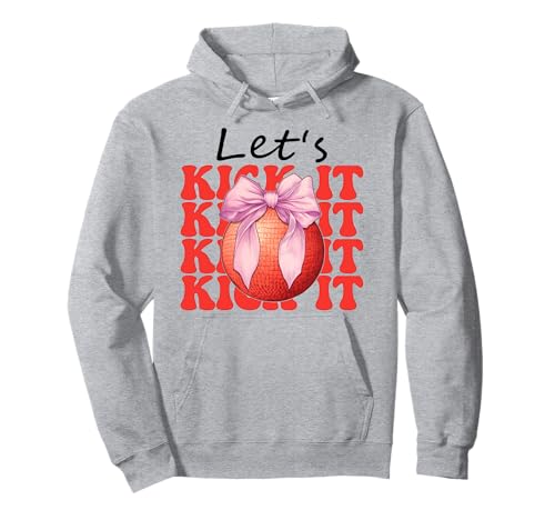 Let's Kick It Kickball Girl Kokettenbogen Pullover Hoodie Let's Kick It Kickball Girl Kokettenbogen Pullover Hoodie von Womens Pink Coquette Bow Kickball Player Gifts
