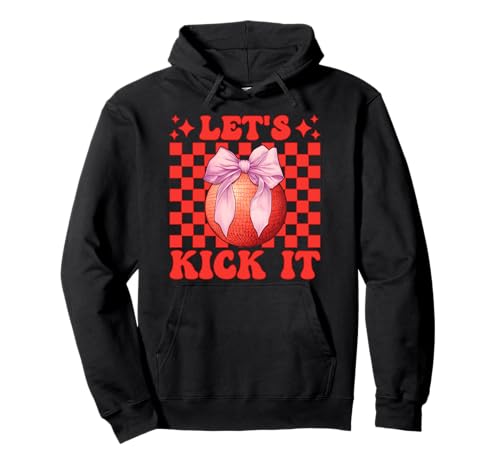 Let's Kick It Kickball Girl Kokettenbogen Pullover Hoodie Let's Kick It Kickball Girl Kokettenbogen Pullover Hoodie von Womens Pink Coquette Bow Kickball Player Gifts