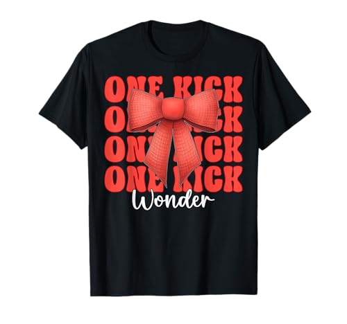 One Kick Wonder Kickball Kokettenbogen für Mädchen T-Shirt One Kick Wonder Kickball Kokettenbogen für Mädchen T-Shirt von Womens Pink Coquette Bow Kickball Player Gifts