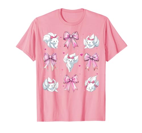 Kitsune Weiße Fuchsmädchen Kokette Schleife Niedlich Rosa Mama T-Shirt von Womens Pink Coquette Bow Kitsune Fox Gifts