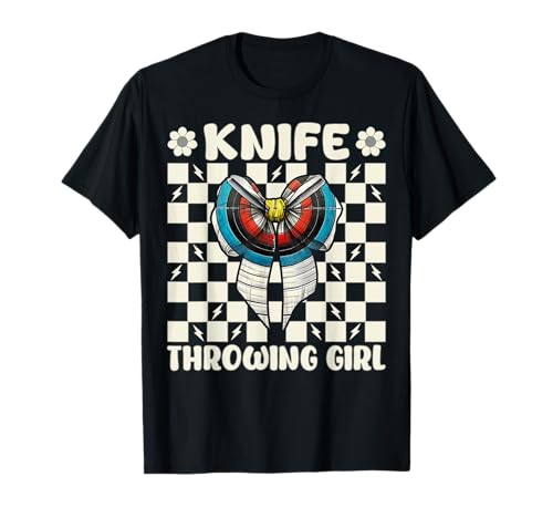 Messer werfen Mädchen Messerwerfer Kokette Bogen T-Shirt von Womens Pink Coquette Bow Knife Throwing Gifts