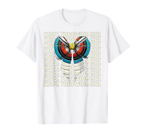 Messer werfen Mädchen Messerwerfer Kokette Bogen T-Shirt von Womens Pink Coquette Bow Knife Throwing Gifts