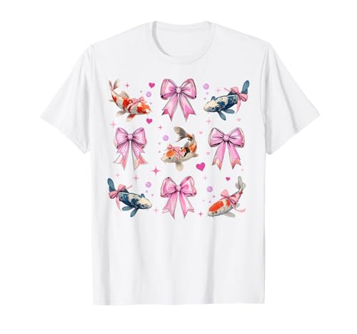 Koi Fisch Karpfen Nishikigoi Japan Girl Kokette Schleife Rosa Mama T-Shirt von Womens Pink Coquette Bow Koi Fish Carp Gifts