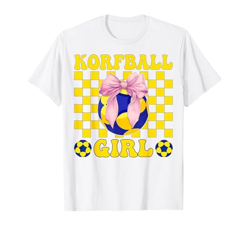 Korfball Mädchen Kokette Schleife T-Shirt von Womens Pink Coquette Bow Korfball Player Gifts