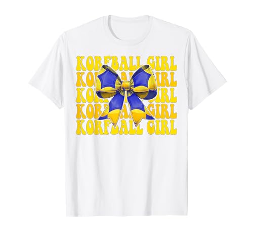 Korfball Mädchen Kokette Schleife T-Shirt von Womens Pink Coquette Bow Korfball Player Gifts