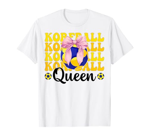 Korfball Queen Korfball Mädchen Korfball Mama Kokette Schleife T-Shirt von Womens Pink Coquette Bow Korfball Player Gifts