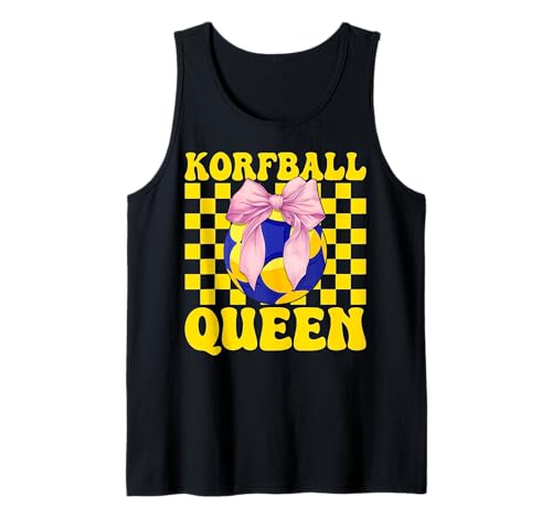 Korfball Queen Korfball Mädchen Korfball Mama Kokette Schleife Tank Top von Womens Pink Coquette Bow Korfball Player Gifts