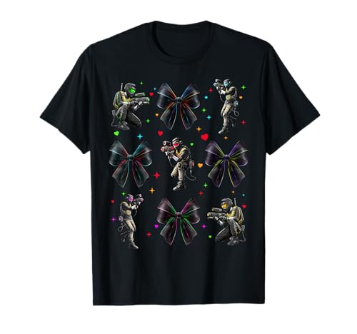Lasertag-Spiel für Mädchen Coquette Bow T-Shirt Lasertag-Spiel für Mädchen Coquette Bow T-Shirt von Womens Pink Coquette Bow Laser Tag Game Gifts