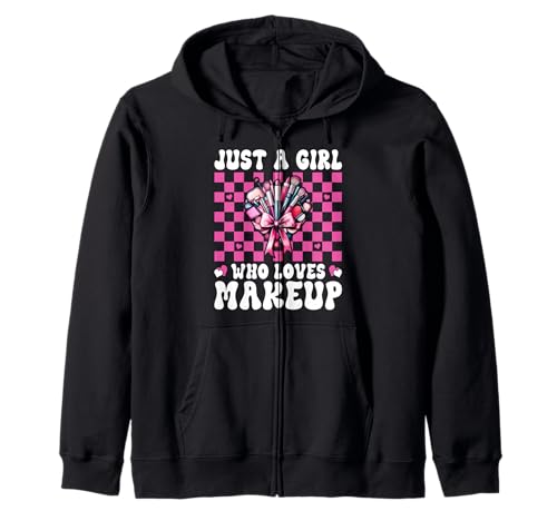 Nur EIN Mädchen, das Visagistin MUA Coquette Bow liebt Kapuzenjacke von Womens Pink Coquette Bow MUA Beautician Gifts