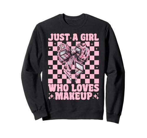 Nur EIN Mädchen, das Visagistin MUA Coquette Bow liebt Sweatshirt von Womens Pink Coquette Bow MUA Beautician Gifts