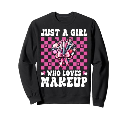 Nur EIN Mädchen, das Visagistin MUA Coquette Bow liebt Sweatshirt Nur EIN Mädchen, das Visagistin MUA Coquette Bow liebt Sweatshirt von Womens Pink Coquette Bow MUA Beautician Gifts