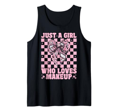 Nur EIN Mädchen, das Visagistin MUA Coquette Bow liebt Tank Top von Womens Pink Coquette Bow MUA Beautician Gifts