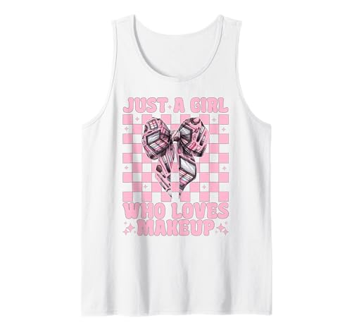 Nur EIN Mädchen, das Visagistin MUA Coquette Bow liebt Tank Top von Womens Pink Coquette Bow MUA Beautician Gifts