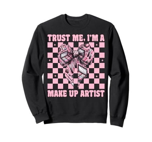 Vertrauen Sie Mir, ich Bin Visagistin MUA Girl Mom Coquette Bow Sweatshirt von Womens Pink Coquette Bow MUA Beautician Gifts