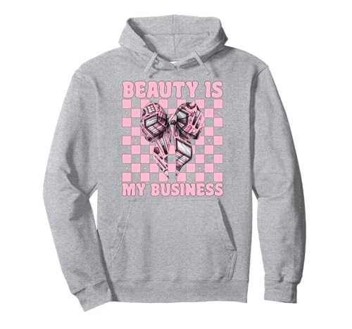 Visagistin MUA Girl Mom Coquette Blending is My Cardio Pullover Hoodie von Womens Pink Coquette Bow MUA Beautician Gifts