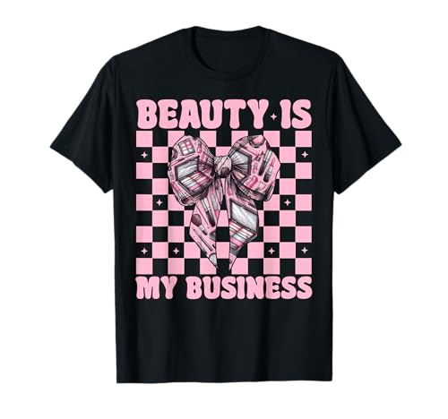 Visagistin MUA Girl Mom Coquette Blending is My Cardio T-Shirt Visagistin MUA Girl Mom Coquette Blending is My Cardio T-Shirt von Womens Pink Coquette Bow MUA Beautician Gifts