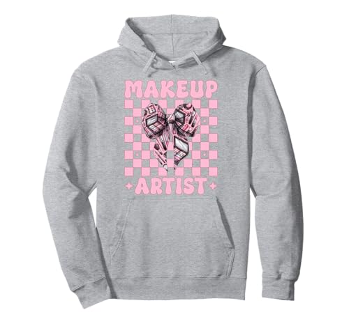 Visagistin MUA Girl Mom Coquette Bow Pullover Hoodie Visagistin MUA Girl Mom Coquette Bow Pullover Hoodie von Womens Pink Coquette Bow MUA Beautician Gifts