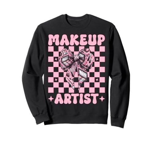 Visagistin MUA Girl Mom Coquette Bow Sweatshirt von Womens Pink Coquette Bow MUA Beautician Gifts