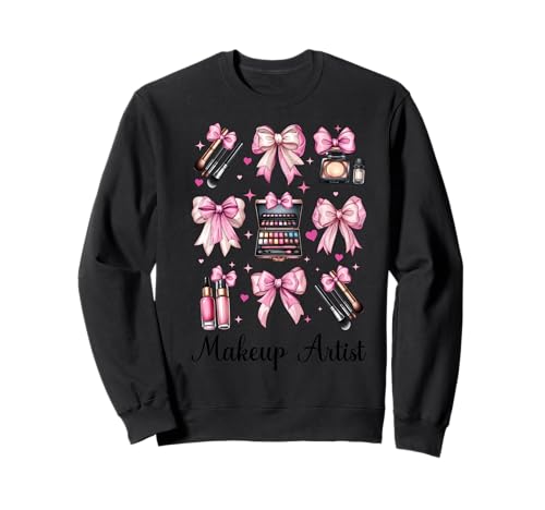 Visagistin MUA Girl Mom Coquette Bow Sweatshirt von Womens Pink Coquette Bow MUA Beautician Gifts