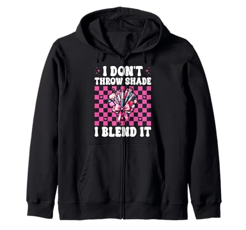 Visagistin MUA Girl Mom I Don't Throw Shade I Blend It Kapuzenjacke von Womens Pink Coquette Bow MUA Beautician Gifts