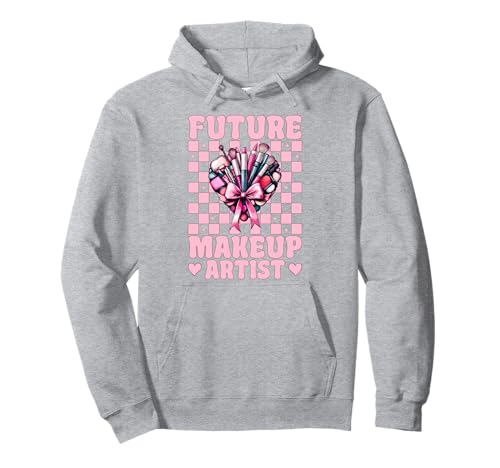 Zukünftige Visagistin MUA Girl Mom Coquette Bow Pullover Hoodie Zukünftige Visagistin MUA Girl Mom Coquette Bow Pullover Hoodie von Womens Pink Coquette Bow MUA Beautician Gifts
