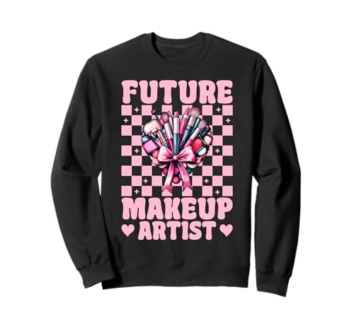Zukünftige Visagistin MUA Girl Mom Coquette Bow Sweatshirt von Womens Pink Coquette Bow MUA Beautician Gifts