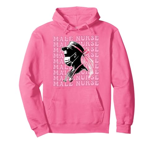 Männliche Krankenschwester Murse RN Boy Kokette Schleife Rosa Band Pullover Hoodie von Womens Pink Coquette Bow Male Nurse Murse Gifts