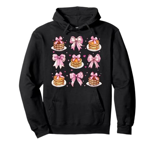 Pancake Hotcake Girl Kokette Schleife Rosa Pullover Hoodie von Womens Pink Coquette Bow Pancake Hotcake Gifts