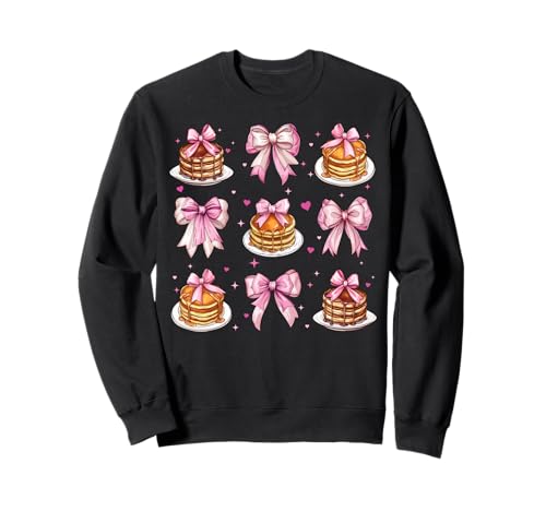 Pancake Hotcake Girl Kokette Schleife Rosa Sweatshirt Pancake Hotcake Girl Kokette Schleife Rosa Sweatshirt von Womens Pink Coquette Bow Pancake Hotcake Gifts