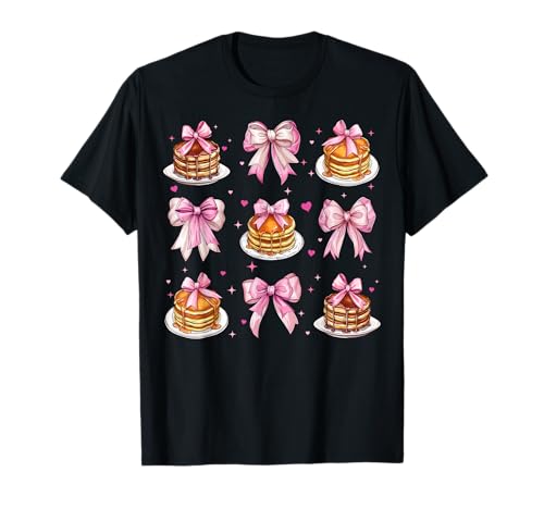 Pancake Hotcake Girl Kokette Schleife Rosa T-Shirt von Womens Pink Coquette Bow Pancake Hotcake Gifts