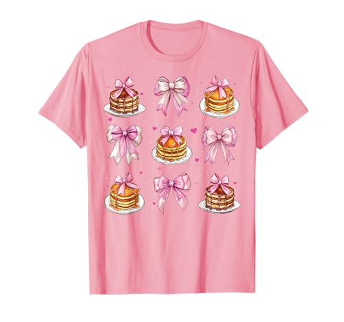 Pancake Hotcake Girl Kokette Schleife Rosa T-Shirt von Womens Pink Coquette Bow Pancake Hotcake Gifts