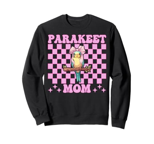 Sittich Mama Wellensittich Papagei Muttertag Kokette Schleife Sweatshirt Sittich Mama Wellensittich Papagei Muttertag Kokette Schleife Sweatshirt von Womens Pink Coquette Bow Parakeet Budgie Gifts
