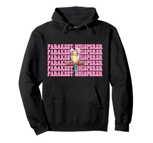 Sittichflüsterer Wellensittich Papagei Mädchen Mama Kokette Schleife Pullover Hoodie von Womens Pink Coquette Bow Parakeet Budgie Gifts