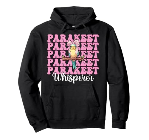 Sittichflüsterer Wellensittich Papagei Mädchen Mama Kokette Schleife Pullover Hoodie von Womens Pink Coquette Bow Parakeet Budgie Gifts