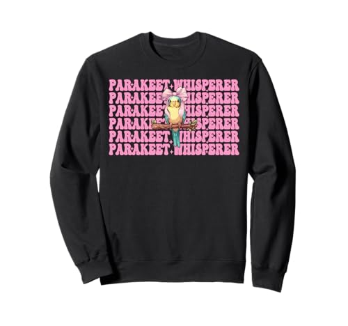 Sittichflüsterer Wellensittich Papagei Mädchen Mama Kokette Schleife Sweatshirt von Womens Pink Coquette Bow Parakeet Budgie Gifts