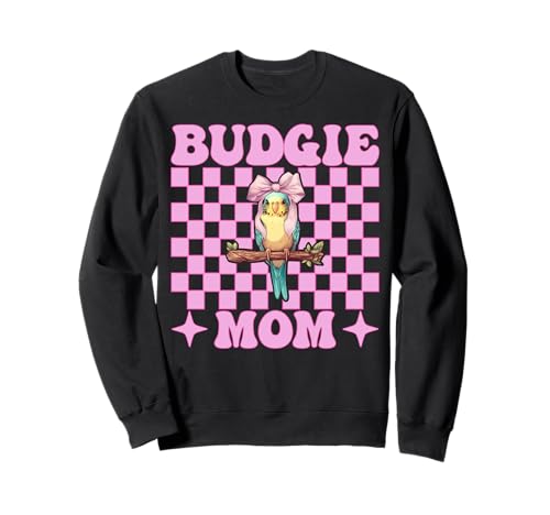 Wellensittich Mama Papagei Muttertag Kokette Schleife Sweatshirt von Womens Pink Coquette Bow Parakeet Budgie Gifts