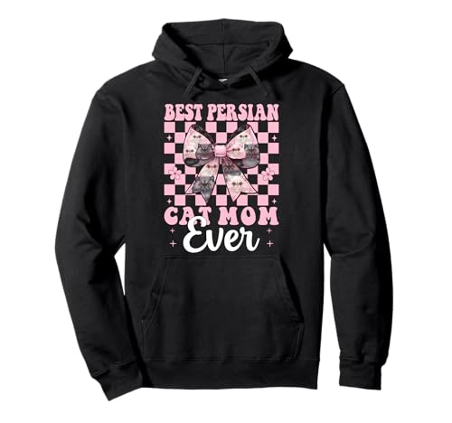 Best Persian Cat Mom Ever Mama Muttertag Kokette Schleife Pullover Hoodie von Womens Pink Coquette Bow Persian Cat Pet Gifts