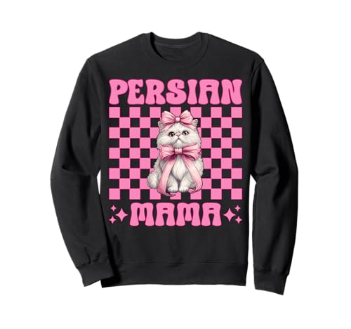 Persische Mama Mama Perserkatze Muttertag Rosa Kokette Schleife Sweatshirt von Womens Pink Coquette Bow Persian Cat Pet Gifts