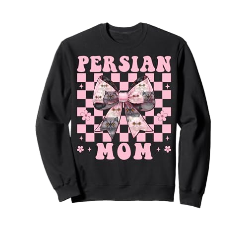 Persische Mutter Mama Perserkatze Muttertag Rosa Kokette Schleife Sweatshirt von Womens Pink Coquette Bow Persian Cat Pet Gifts