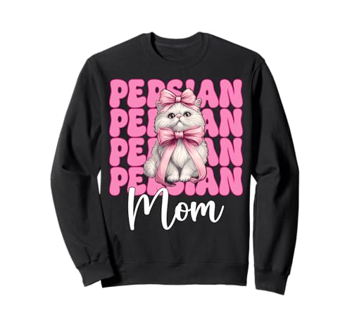 Persische Mutter Mama Perserkatze Muttertag Rosa Kokette Schleife Sweatshirt von Womens Pink Coquette Bow Persian Cat Pet Gifts
