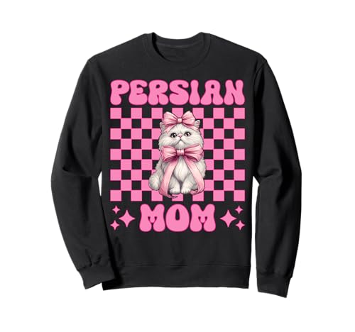 Persische Mutter Mama Perserkatze Muttertag Rosa Kokette Schleife Sweatshirt von Womens Pink Coquette Bow Persian Cat Pet Gifts