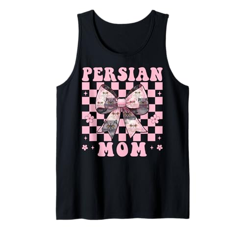 Persische Mutter Mama Perserkatze Muttertag Rosa Kokette Schleife Tank Top von Womens Pink Coquette Bow Persian Cat Pet Gifts