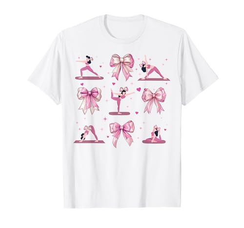 Pilates Fitness Workout Mädchen Kokette Schleife Rosa Mama T-Shirt Pilates Fitness Workout Mädchen Kokette Schleife Rosa Mama T-Shirt von Womens Pink Coquette Bow Pilates Fitness Gifts