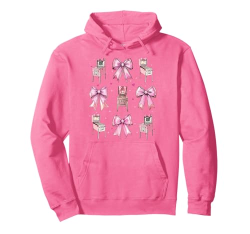 Pinball Arcade Spiel Mädchen Kokette Schleife Rosa Mama Pullover Hoodie Pinball Arcade Spiel Mädchen Kokette Schleife Rosa Mama Pullover Hoodie von Womens Pink Coquette Bow Pinball Arcade Game Gifts