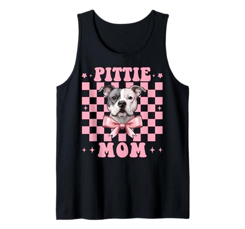 Pittie Mom Pitbull Mom Mama Hund Muttertag Kokette Schleife Tank Top Pittie Mom Pitbull Mom Mama Hund Muttertag Kokette Schleife Tank Top von Womens Pink Coquette Bow Pitbull Dog Gifts