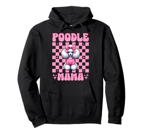 Pudel Mama Pudel Mama Hund Muttertag Kokette Schleife Pullover Hoodie Pudel Mama Pudel Mama Hund Muttertag Kokette Schleife Pullover Hoodie von Womens Pink Coquette Bow Poodle Dog Gifts