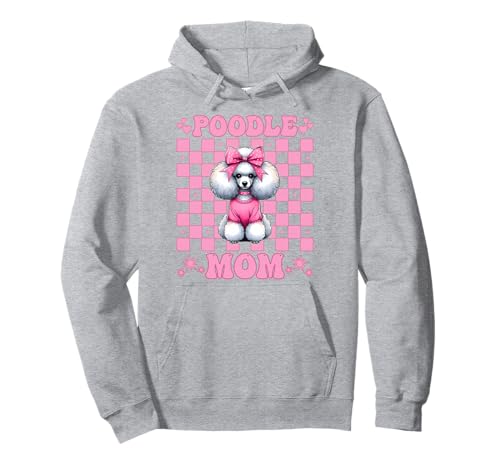 Pudel Mama Pudel Mama Hund Muttertag Kokette Schleife Pullover Hoodie Pudel Mama Pudel Mama Hund Muttertag Kokette Schleife Pullover Hoodie von Womens Pink Coquette Bow Poodle Dog Gifts