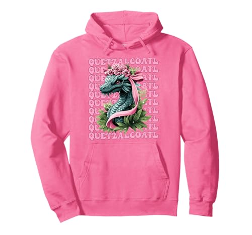 Quetzalcoatl Aztekengott Mythologie Maya Inka-Mädchen Kokette Pullover Hoodie von Womens Pink Coquette Bow Quetzalcoatl Aztec Gifts