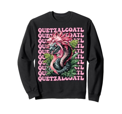 Quetzalcoatl Aztekengott Mythologie Maya Inka-Mädchen Kokette Sweatshirt von Womens Pink Coquette Bow Quetzalcoatl Aztec Gifts